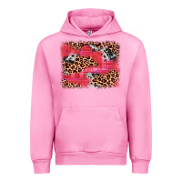 Fuchsia Pink valentine's day cowhide leopard background Urban Hoodie - JahusDesignShop