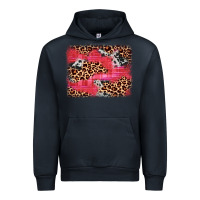 Navy valentine's day cowhide leopard background Urban Hoodie - JahusDesignShop