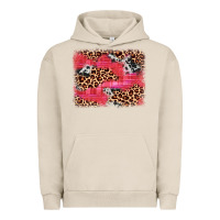 Pigment French Oak valentine's day cowhide leopard background Urban Hoodie - JahusDesignShop