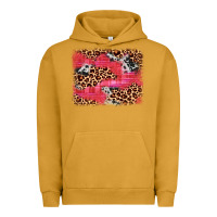 Pigment Peanut Butter valentine's day cowhide leopard background Urban Hoodie - JahusDesignShop