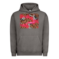 Pigment Tornado valentine's day cowhide leopard background Urban Hoodie - JahusDesignShop