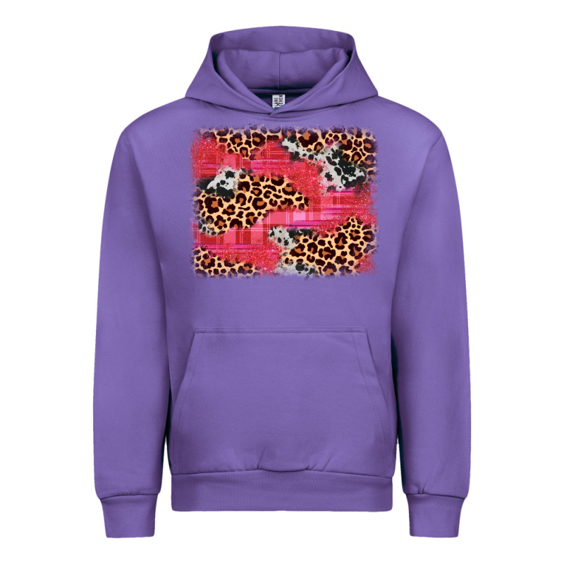Valentine's Day Cowhide Leopard Background Urban Hoodie by JahusDesignShop | Teevron