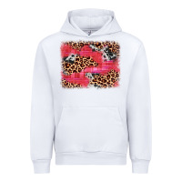 White valentine's day cowhide leopard background Urban Hoodie - JahusDesignShop
