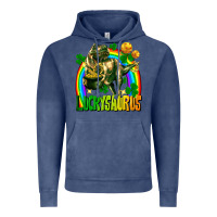 Vintage Denim luckysaurus St. Patricks Day Vintage Hoodie - FaDigitalArtStudio