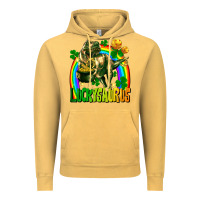Vintage Mustard luckysaurus St. Patricks Day Vintage Hoodie - FaDigitalArtStudio