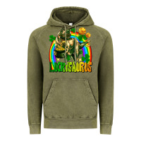 Vintage Olive luckysaurus St. Patricks Day Vintage Hoodie - FaDigitalArtStudio