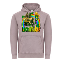 Vintage Zinc luckysaurus St. Patricks Day Vintage Hoodie - FaDigitalArtStudio
