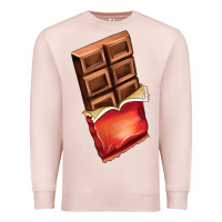 Pale Pink chocolate Premium Sweatshirt - AdoDesignShop