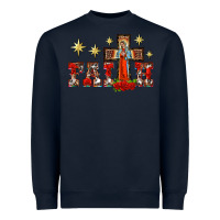 Navy faith our lady of guadalupe cross Heavyweight Sweatshirt - BarkalooDesign