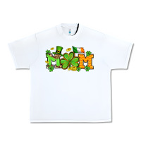 White St. Patrick's Day mom Urban Heavy Tee - OliviaCreatesArt