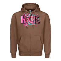 Chestnut hope with butterfly's Zipper Hoodie - AdoDesignShop