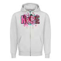 Dove Grey hope with butterfly's Zipper Hoodie - AdoDesignShop