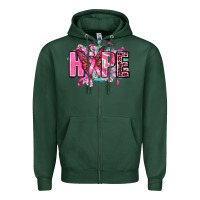 Sports Green hope with butterfly's Zipper Hoodie - AdoDesignShop