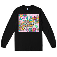 Black Hunny Bunny And Egg Easter Tumbler Long Sleeve Tee - BundleAndBundleShop