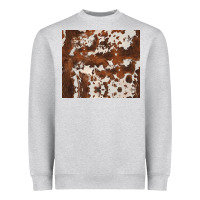 Heather Grey brown cowhide Heavyweight Sweatshirt - BarkalooDesign