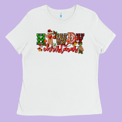 Howdy Christmas Gingerman Bread With Cowboy Ladies Tee Designed By Cowgirlartshop