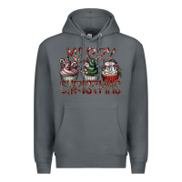 Rock Merry Christmas Premium Hoodie - CowhideDigitalArt