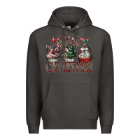 Smoke Merry Christmas Premium Hoodie - CowhideDigitalArt