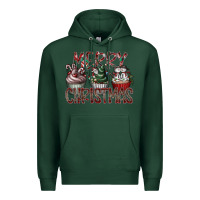 Sports Green Merry Christmas Premium Hoodie - CowhideDigitalArt