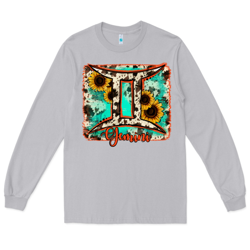 Gemini Turquoise Cowhide Long Sleeve Tee by RanaPortraitStore | Teevron