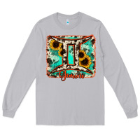 Moon Dust gemini turquoise cowhide Long Sleeve Tee - RanaPortraitStore