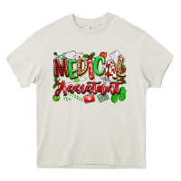 Cream christmas medical assistant Heavy Core Tee - texasbilliewilder
