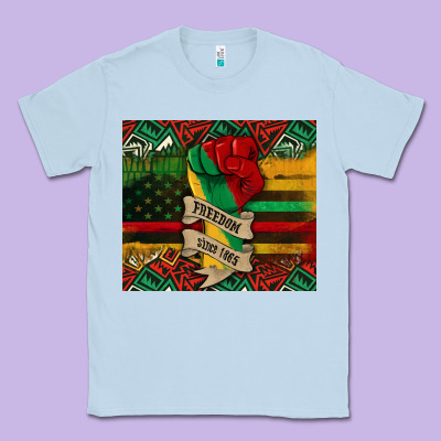 Juneteenth Freedom Since 1865 Classic Tee Designed By Cowgirlartshop