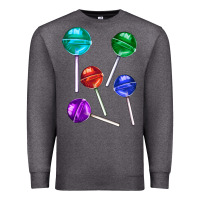 Charcoal Heather lollipops Premium Sweatshirt - AdoDesignShop