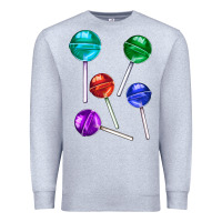 Heather Grey lollipops Premium Sweatshirt - AdoDesignShop