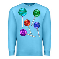 Ocean Blue lollipops Premium Sweatshirt - AdoDesignShop