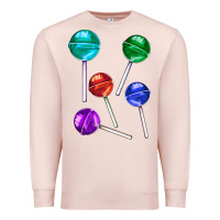 Pale Pink lollipops Premium Sweatshirt - AdoDesignShop