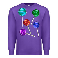 Purple lollipops Premium Sweatshirt - AdoDesignShop