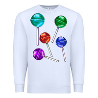 White lollipops Premium Sweatshirt - AdoDesignShop