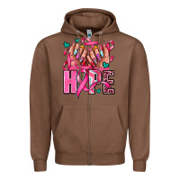 Chestnut hope with woman hands Zipper Hoodie - AdoDesignShop