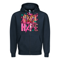 Navy hope with woman hands Zipper Hoodie - AdoDesignShop