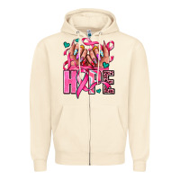 Sandshell hope with woman hands Zipper Hoodie - AdoDesignShop