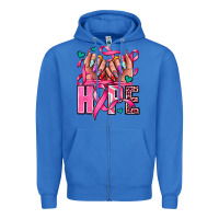 True Royal hope with woman hands Zipper Hoodie - AdoDesignShop