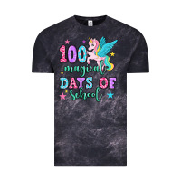 Cloud Black hundred magical days of school unicorn Vintage Tee - OliviaCreatesArt
