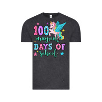 Vintage Black hundred magical days of school unicorn Vintage Tee - OliviaCreatesArt
