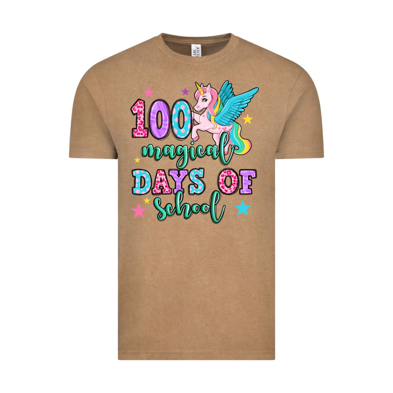 Hundred Magical Days Of School Unicorn Vintage Tee by OliviaCreatesArt | Teevron