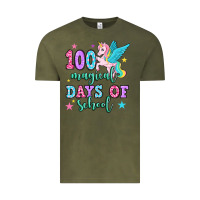 Vintage Olive hundred magical days of school unicorn Vintage Tee - OliviaCreatesArt