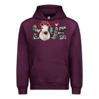 Mauve Wine calf love Urban Hoodie - JahusDesignShop