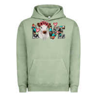 Pigment Oil Green calf love Urban Hoodie - JahusDesignShop