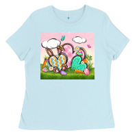 Baby Blue easter Ladies Tee - CowGirlArtShop