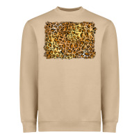 Mushroom handdrawn leopard pattern yellow Heavyweight Sweatshirt - BarkalooDesign