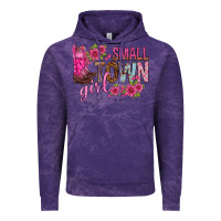 Cloud Purple small town girl with flowers bbs Vintage Hoodie - BundleAndBundleShop