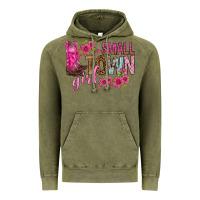 Vintage Olive small town girl with flowers bbs Vintage Hoodie - BundleAndBundleShop
