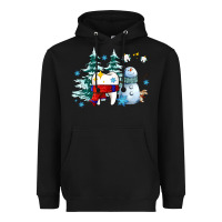 Black dental christmas teeth and winter with snowman Heavyweight Hoodie - AdoDesignShop