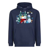 Navy dental christmas teeth and winter with snowman Heavyweight Hoodie - AdoDesignShop