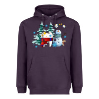 Dental Christmas Teeth And Winter With Snowman Heavyweight Hoodie | Teevron